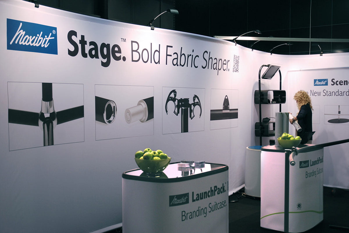 Stage textildisplay